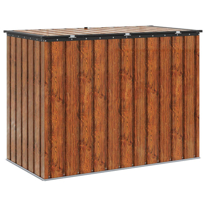 Garden Storage Box Brown 151.5 x 82 x 110.5 cm Steel