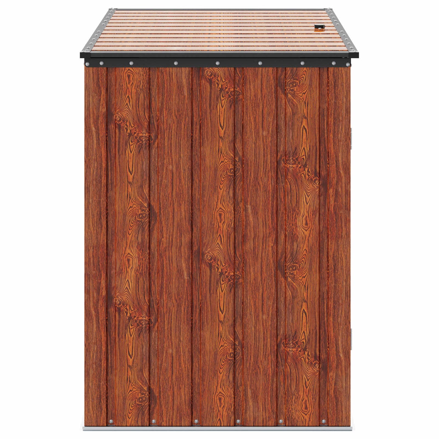 Garden Storage Box Brown 151.5 x 82 x 110.5 cm Steel