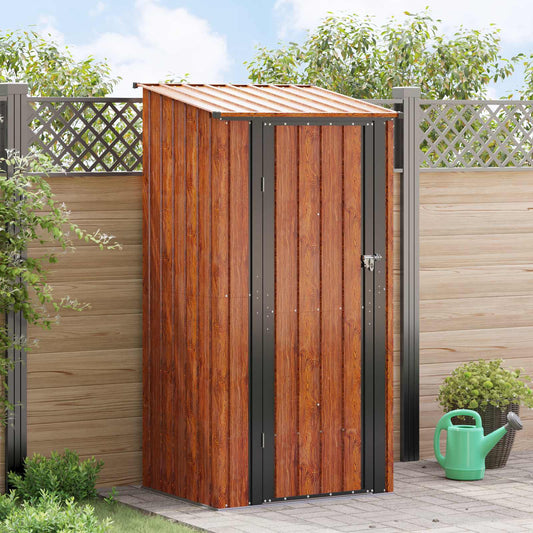 Garden Sheds Brown 103 x 86 x 200 cm Metal