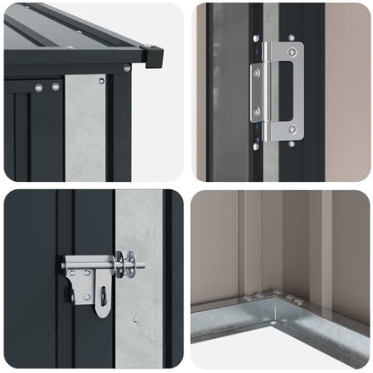 Garden Sheds Anthracite 140.5 x 74 x 200 cm Metal
