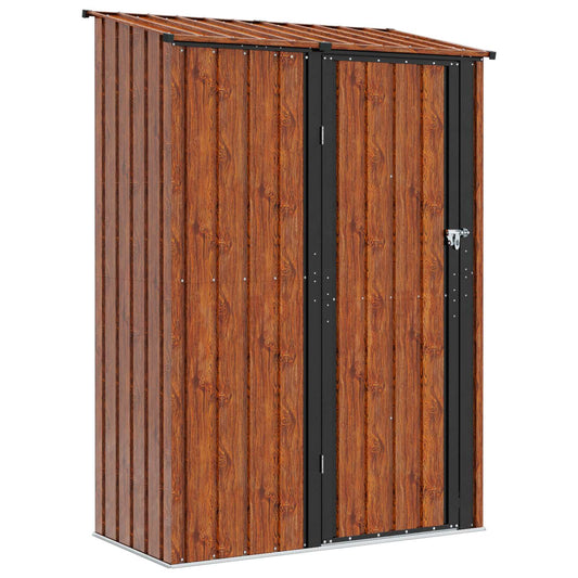 Garden Sheds Brown 140.5 x 74 x 200 cm Metal