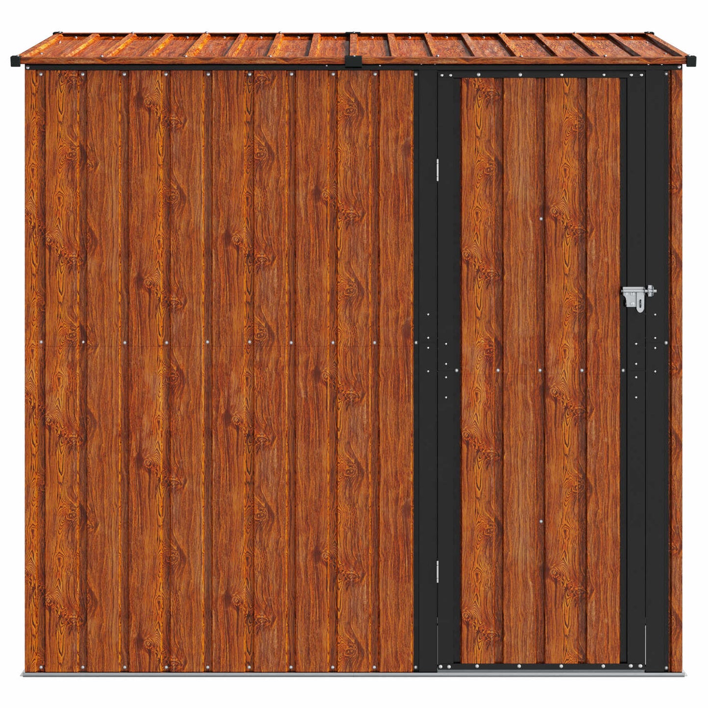 Garden Sheds Brown 203.5 x 73 x 200 cm Metal