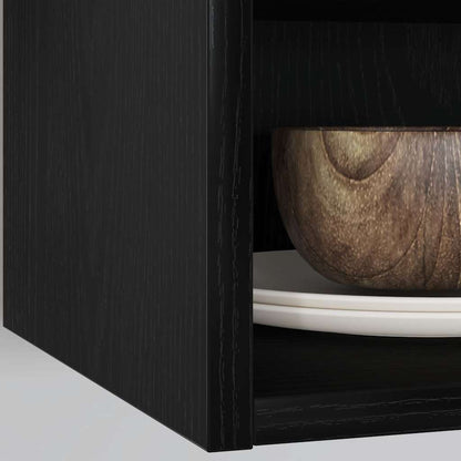 Hanging Cabinet Black oak 30 x 29.5 x 60 cm Engineered Wood