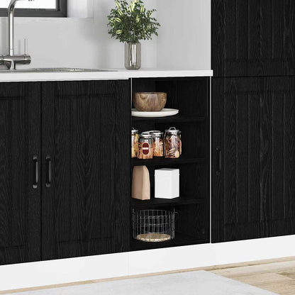Kitchen Base Cabinet with Drawer Black oak 40 x 44.5 x 81.5 cm