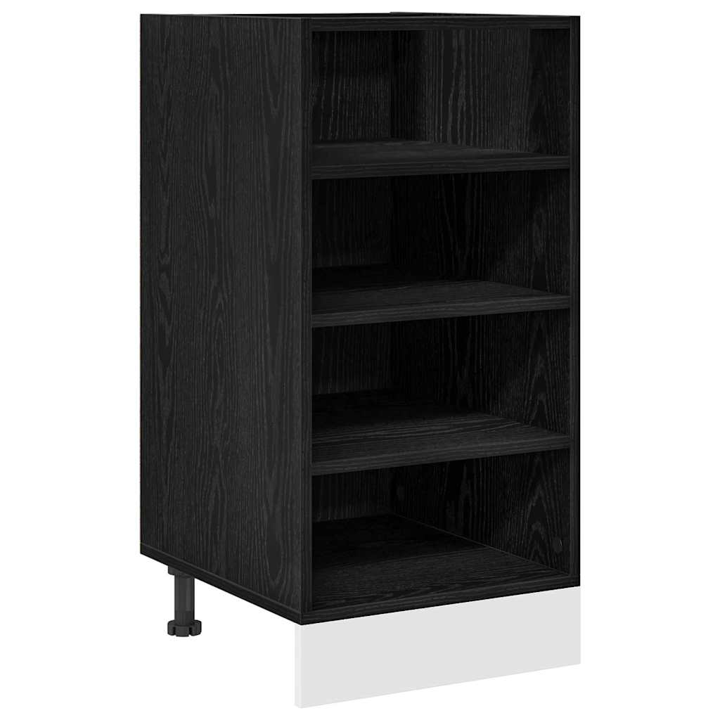 Kitchen Base Cabinet with Drawer Black oak 40 x 44.5 x 81.5 cm