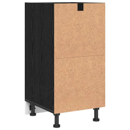 Kitchen Base Cabinet with Drawer Black oak 40 x 44.5 x 81.5 cm