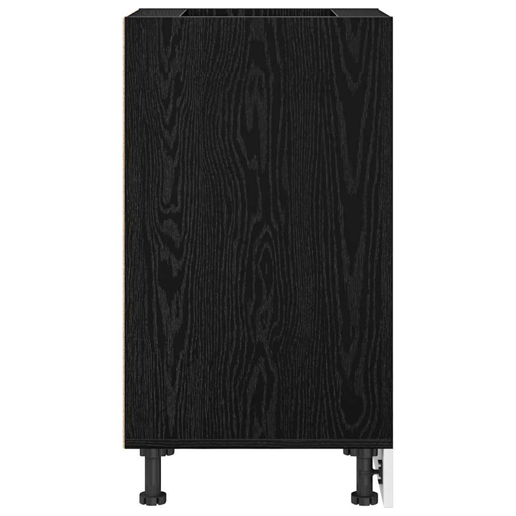 Kitchen Base Cabinet with Drawer Black oak 40 x 44.5 x 81.5 cm
