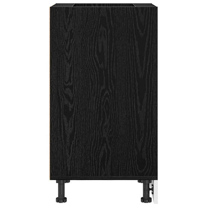 Kitchen Base Cabinet with Drawer Black oak 40 x 44.5 x 81.5 cm