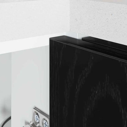 Kitchen Corner Base Cabinet Black oak 86 x 46 x 81.5 cm