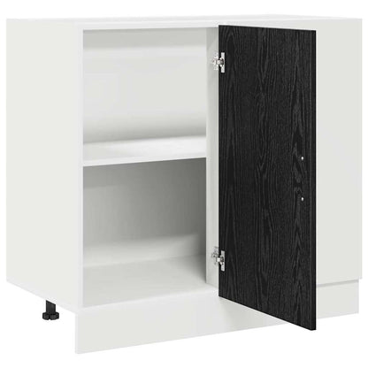 Kitchen Corner Base Cabinet Black oak 86 x 46 x 81.5 cm