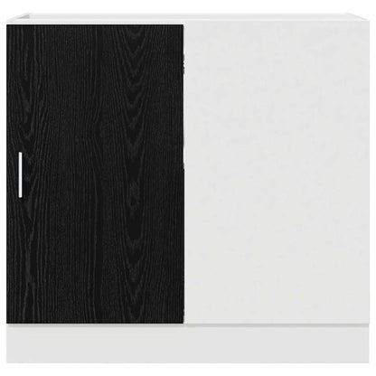 Kitchen Corner Base Cabinet Black oak 86 x 46 x 81.5 cm