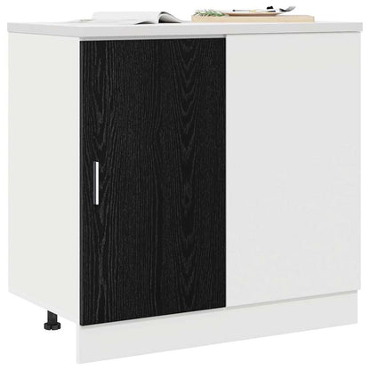 Kitchen Corner Base Cabinet Black oak 86 x 46 x 81.5 cm