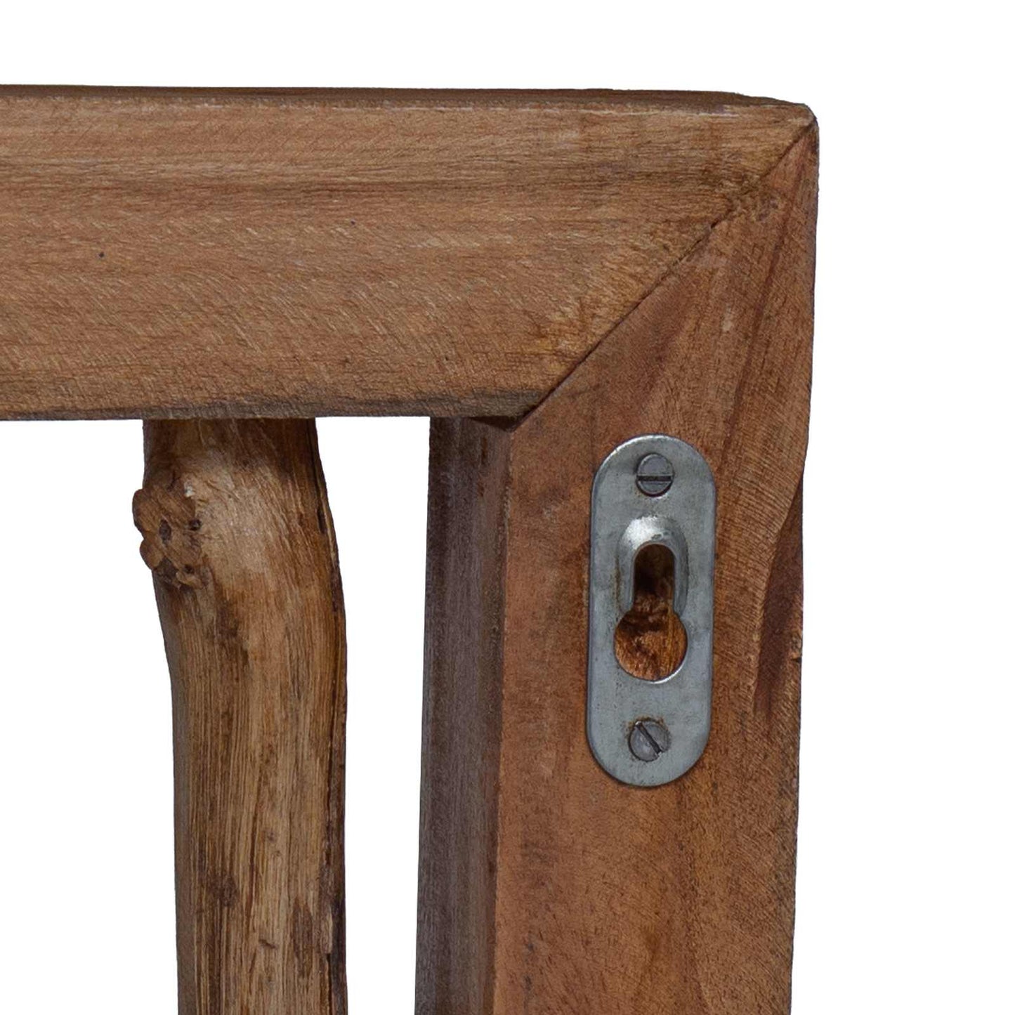 Coat Hook Natural 50 x 10 x 25 cm Solid Mahogany Wood