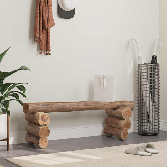 Bench Natural 110 x 30 x 34 cm Solid Teak Wood