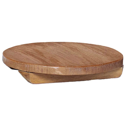 Plant Stool 3 pcs Natural 29 x 29 x 3.5 cm Mahogany Wood