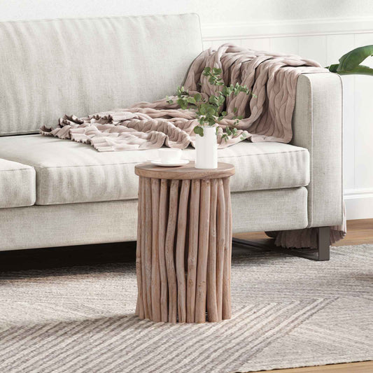 Stool Natural 30 x 30 x 45 cm Solid Teak Wood