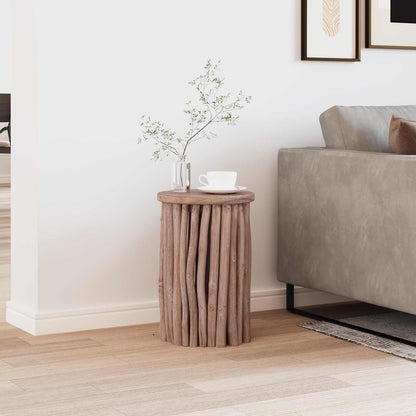 Stool Natural 30 x 30 x 45 cm Solid Teak Wood