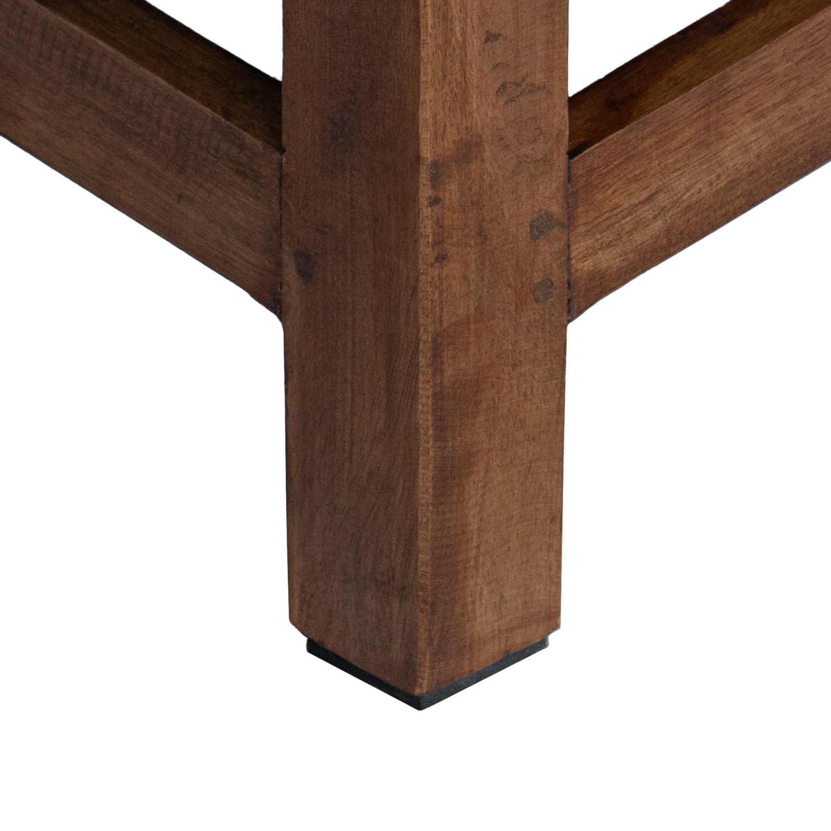 Stool Natural 26 x 26 x 26 cm Mahogany Wood