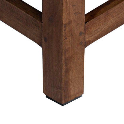 Stool Natural 26 x 26 x 26 cm Mahogany Wood