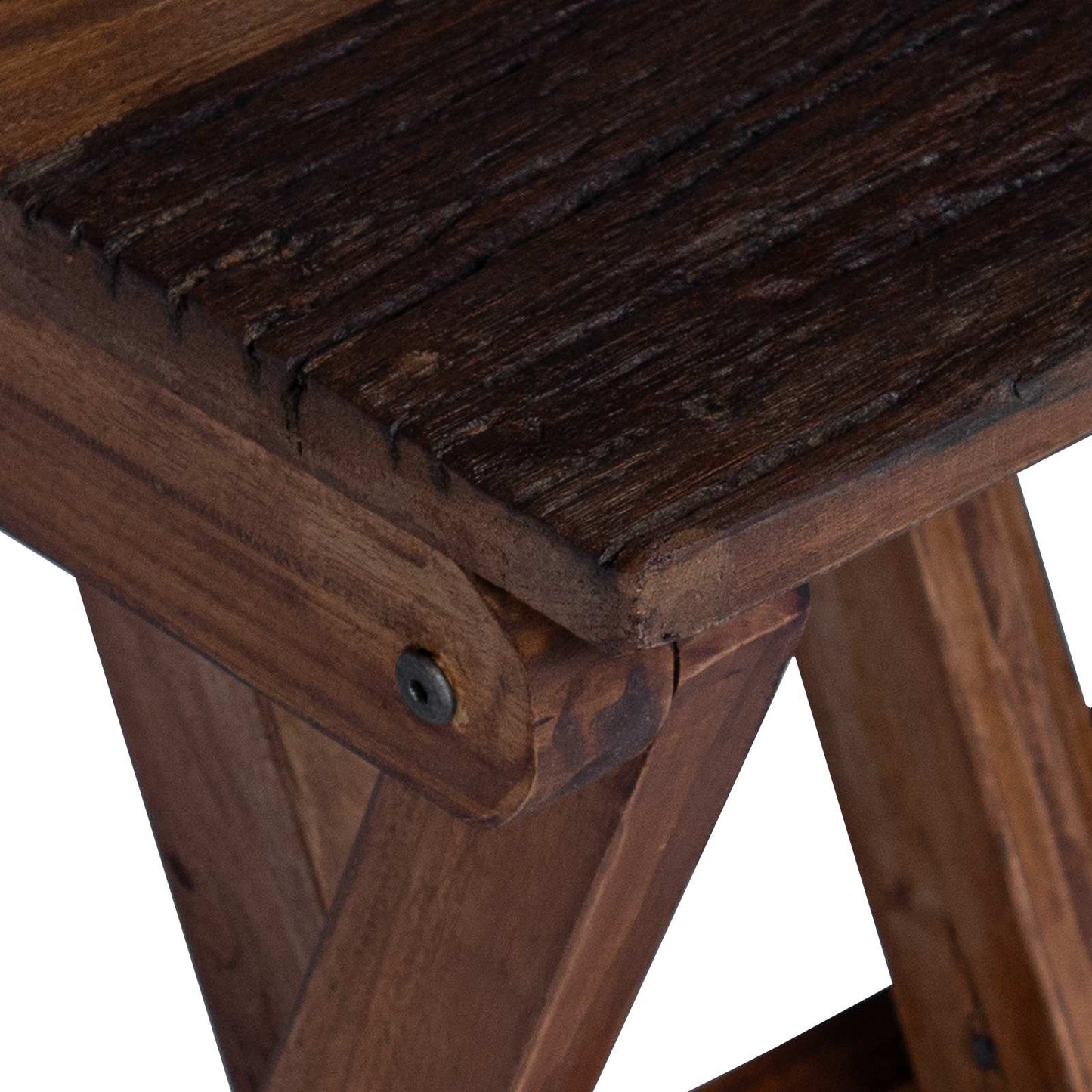 Stool Natural 30 x 30 x 48 cm Solid Reclaim wood