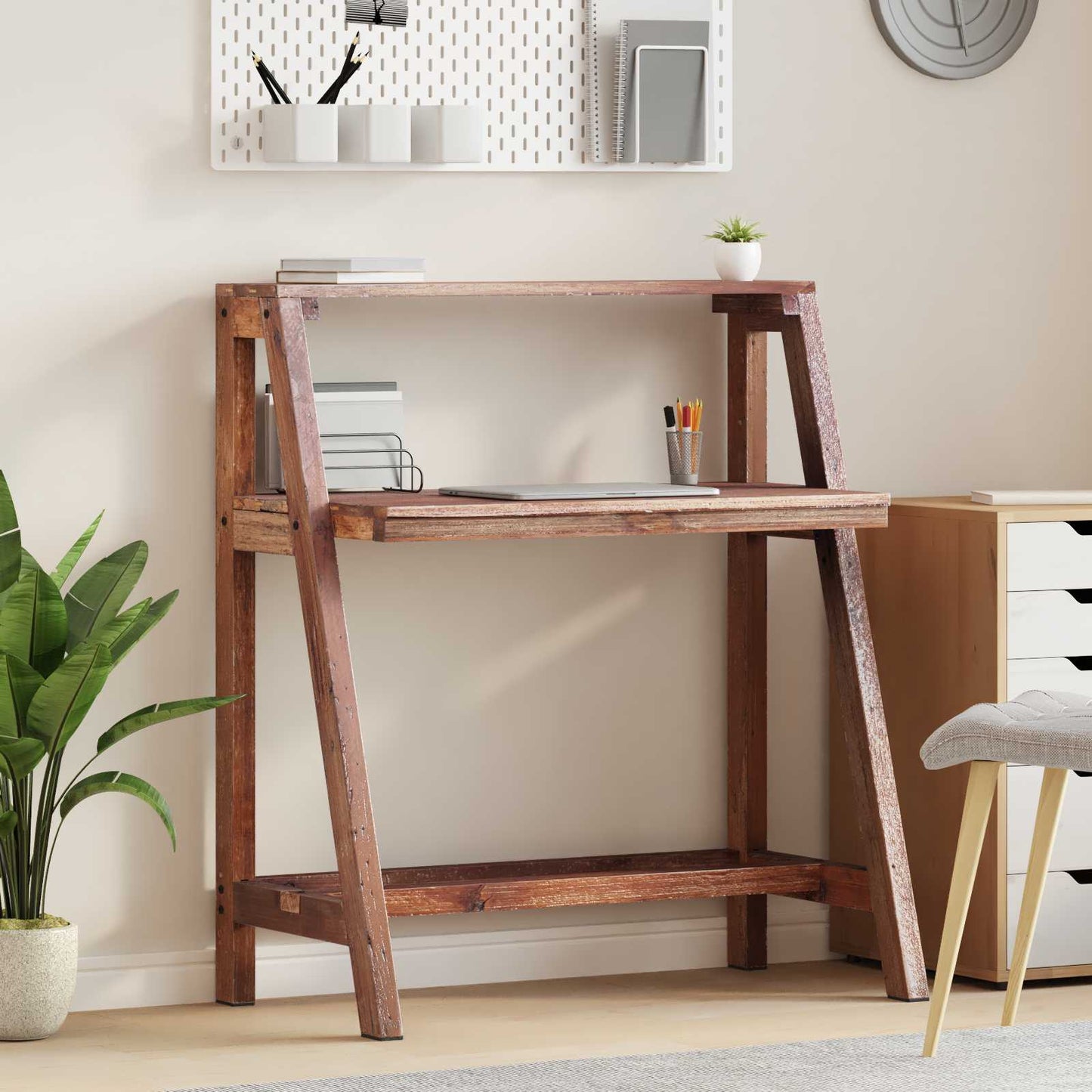 Desk Brown 90 x 50 x 103 cm Solid Reclaim Wood