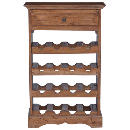Wine Rack 55 x 23 x 85 cm Solid Mahogany Wood