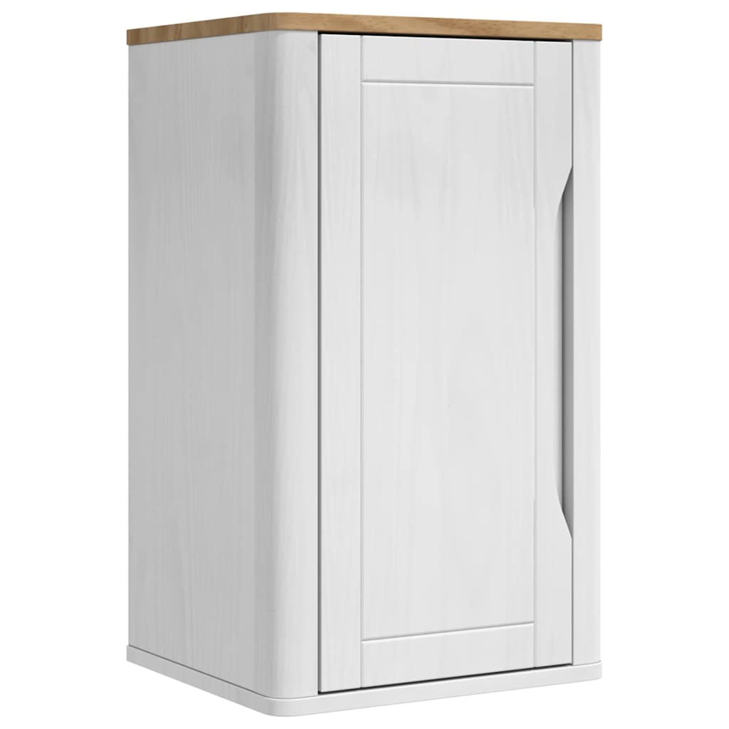 Bathroom Furniture Set FLORO 4 pcs White Solid Pine Wood