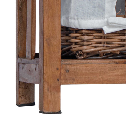 Side Table Brown 38 x 28 x 72 cm Solid Mahogany wood