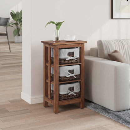 Side Table Brown 38 x 28 x 72 cm Solid Mahogany wood