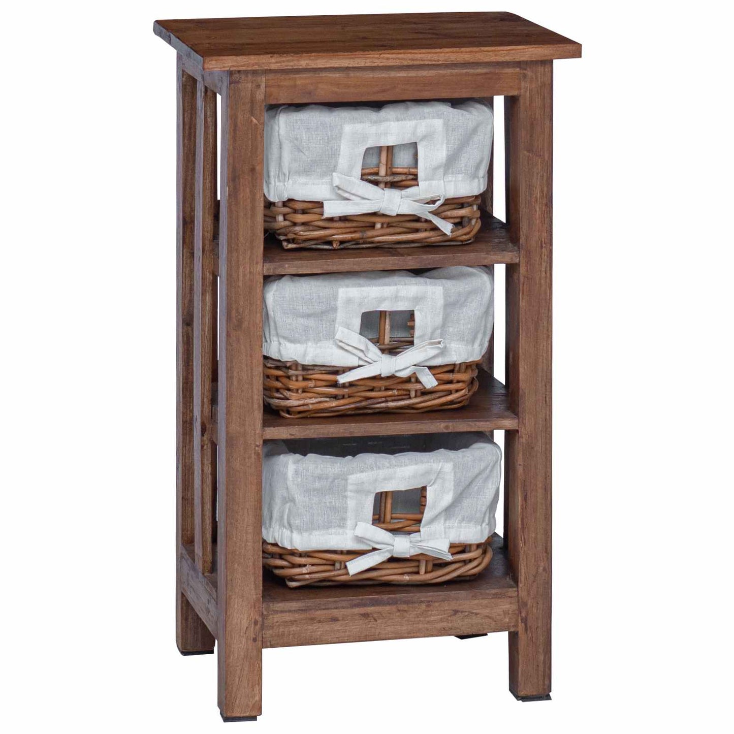 Side Table Brown 38 x 28 x 72 cm Solid Mahogany wood