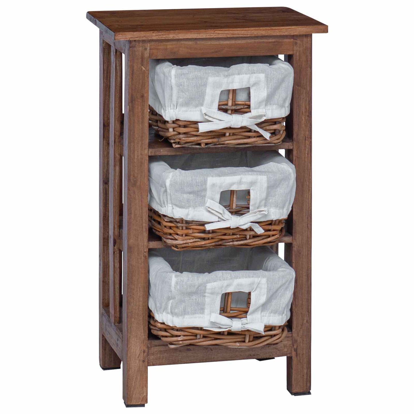 Side Table Brown 38 x 28 x 72 cm Solid Mahogany wood