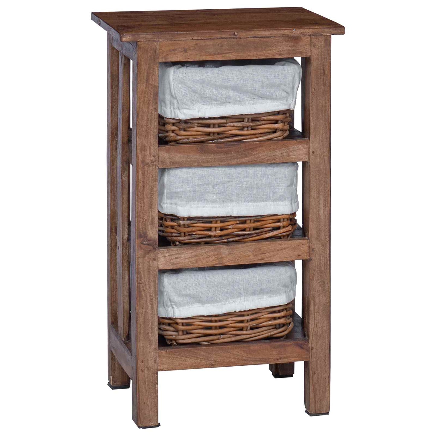 Side Table Brown 38 x 28 x 72 cm Solid Mahogany wood