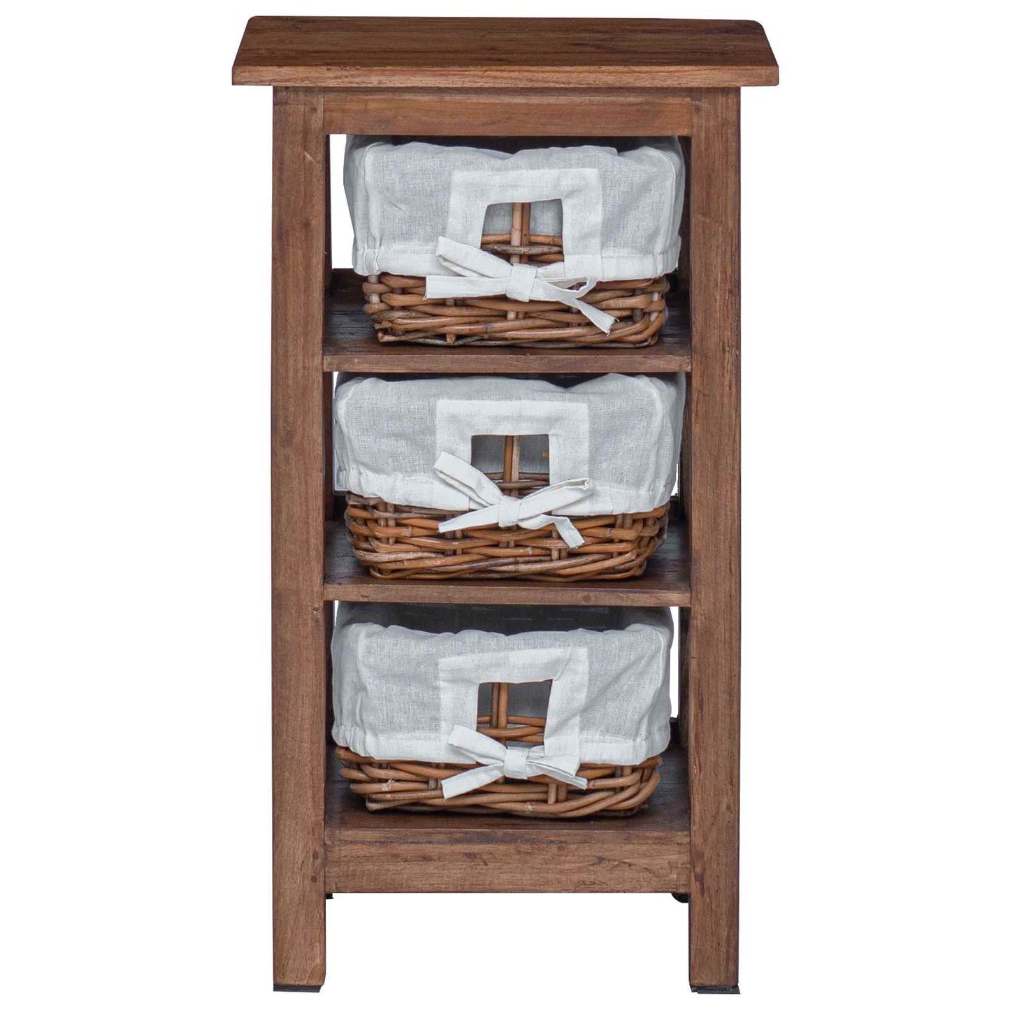 Side Table Brown 38 x 28 x 72 cm Solid Mahogany wood