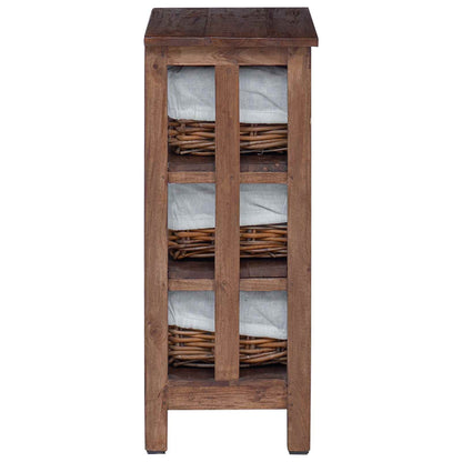 Side Table Brown 38 x 28 x 72 cm Solid Mahogany wood