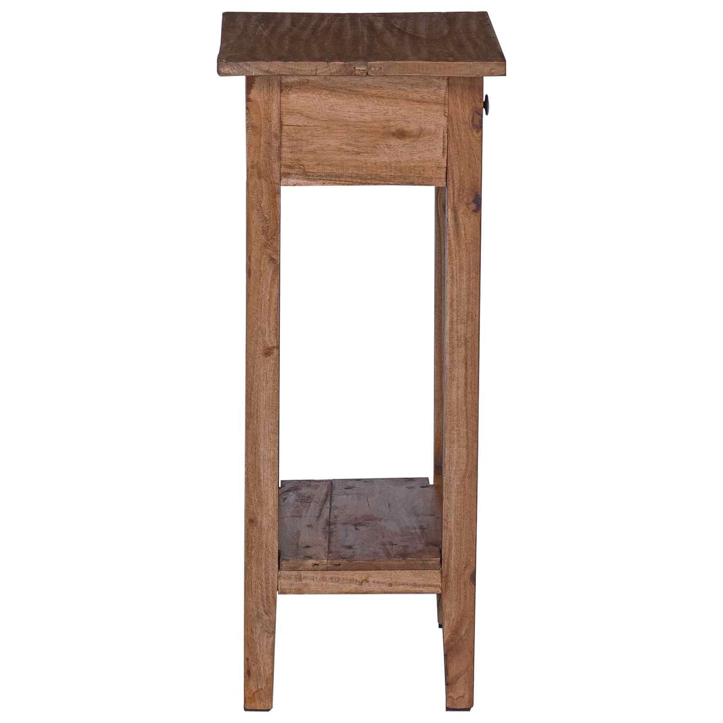 Plant Stand with Drawer Brown 34 x 25 x 52 cm Mahogany Wood