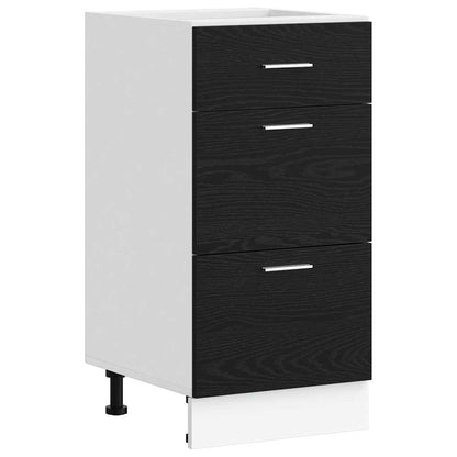 Kitchen Base Cabinet with Drawer Black Oak 40 x 46 x 81.5 cm