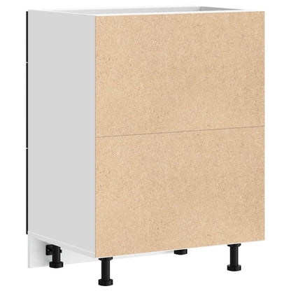 Kitchen Base Cabinet with Drawer Black Oak 60 x 46 x 81.5 cm