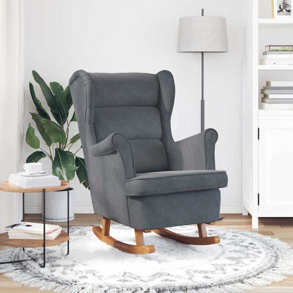 Rocking Chair with Cushion Dark Grey 92 x 71 x 100 cm Plywood