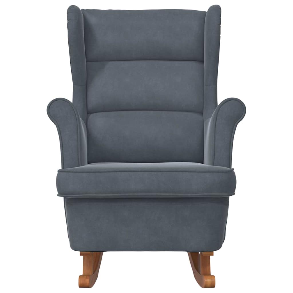Rocking Chair with Cushion Dark Grey 92 x 71 x 100 cm Plywood