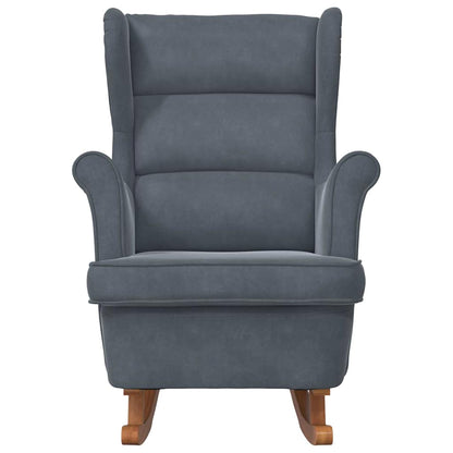 Rocking Chair with Cushion Dark Grey 92 x 71 x 100 cm Plywood