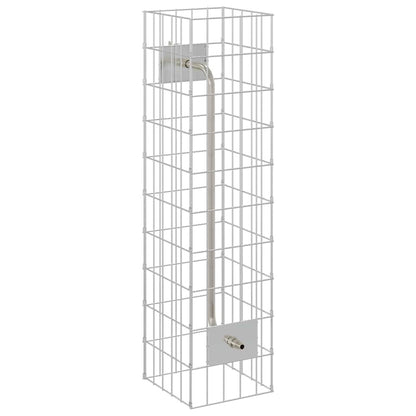 Gabion Faucet Silver 25 x 25 x 100 cm Stainless Steel