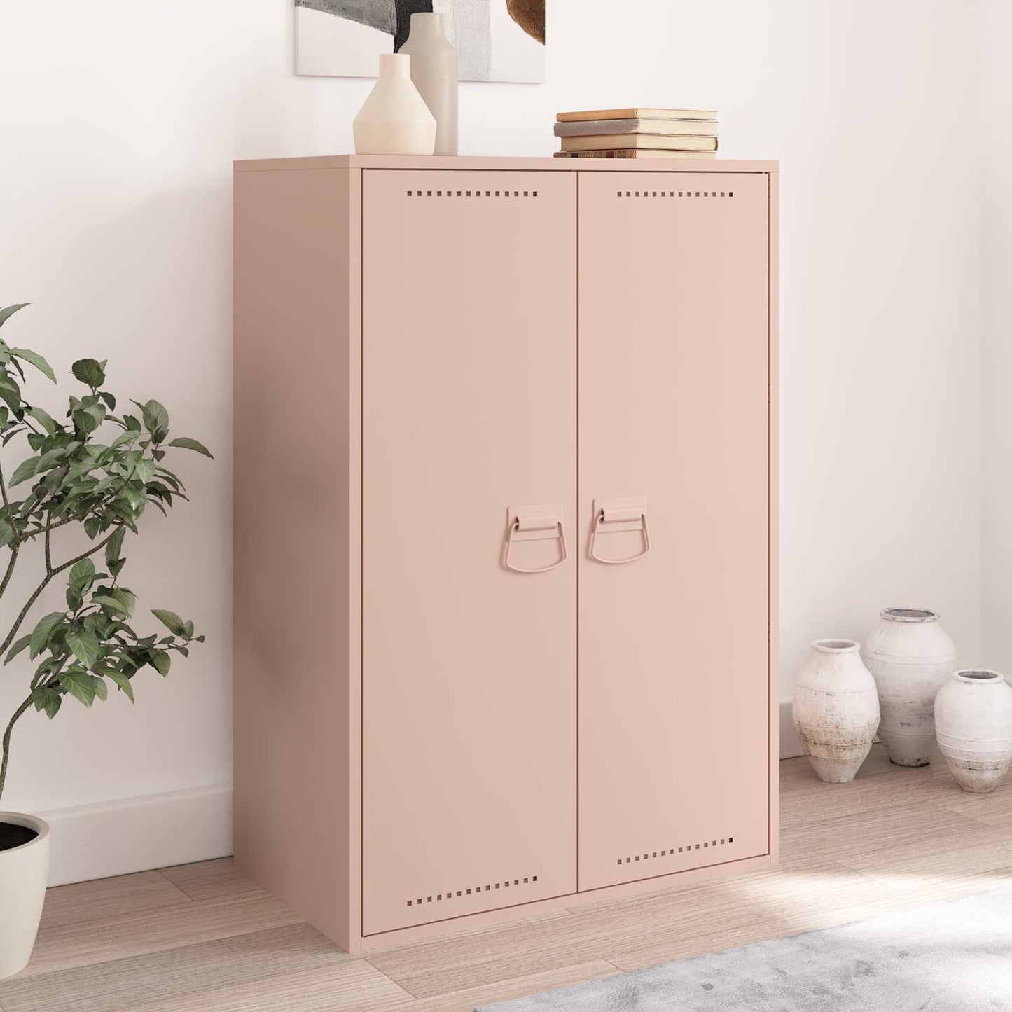 Cabinet Handles 2 pcs Pink 85 x 45 mm Metal