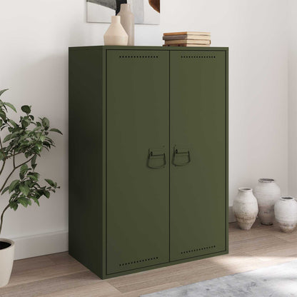 Cabinet Handles 2 pcs Olive Green 85 x 45 mm Metal