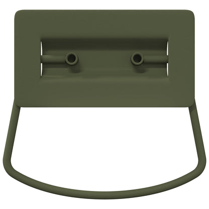 Cabinet Handles 2 pcs Olive Green 85 x 45 mm Metal