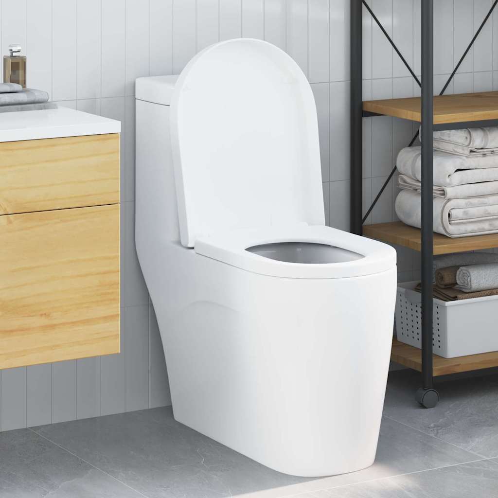 Toilet Seat Adjustable White 48 x 36.5 x 4.5 cm Polypropylene