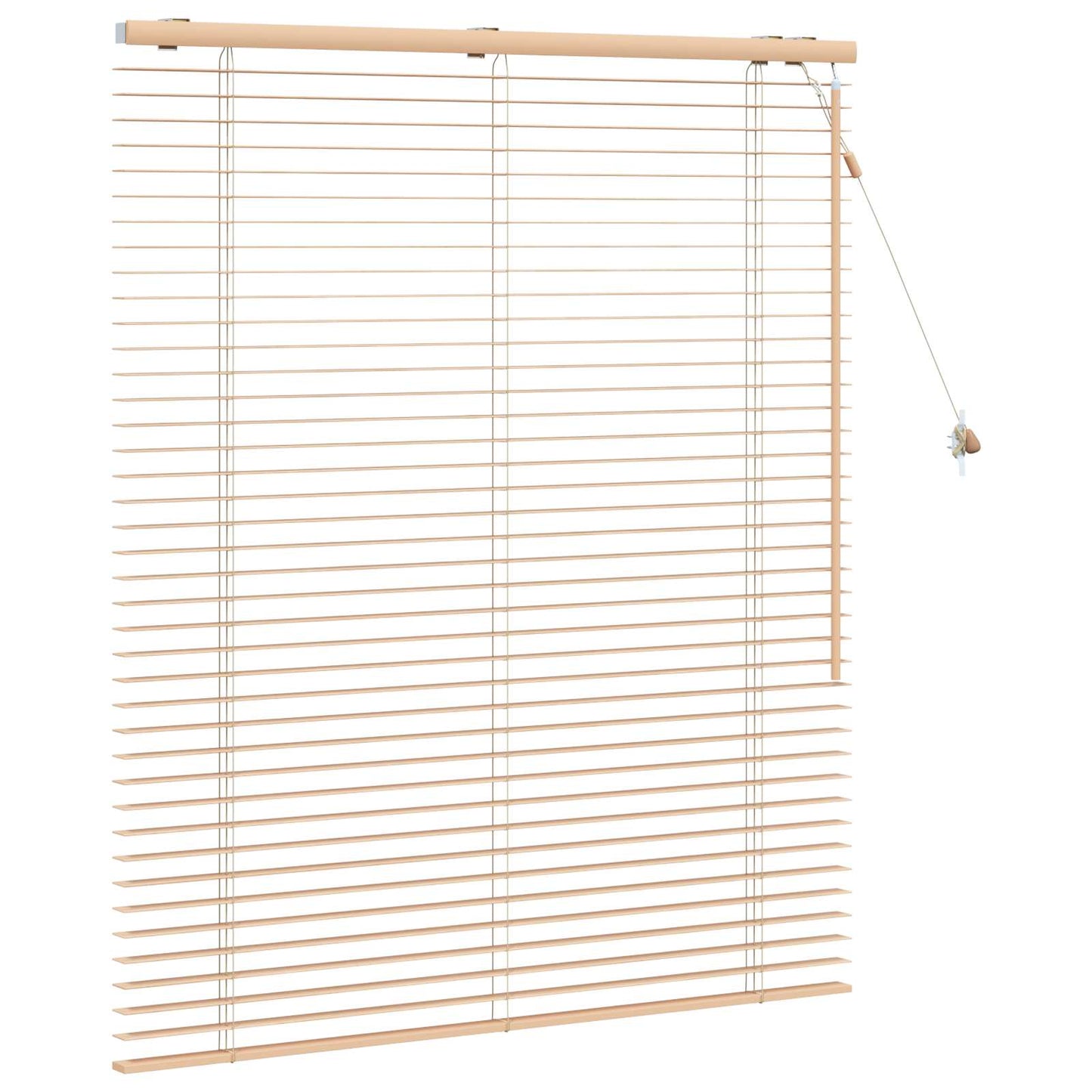 Venetian Blind Oak Look 115 x 130 cm 35 mm Solid Paulownia Wood