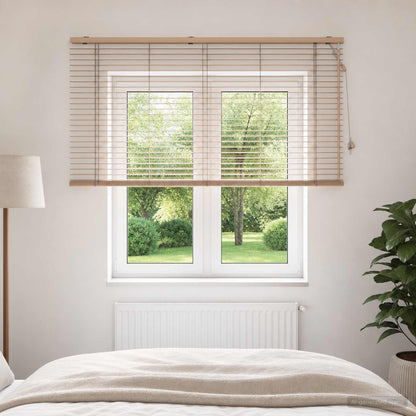 Venetian Blind Oak Look 155 x 130 cm 35 mm Solid Paulownia Wood