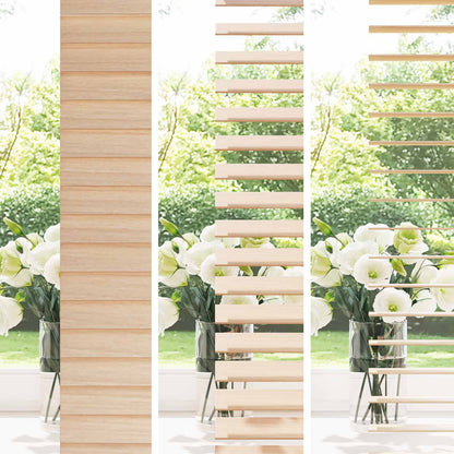 Venetian Blind Oak Look 55 x 160 cm 35 mm Solid Paulownia Wood