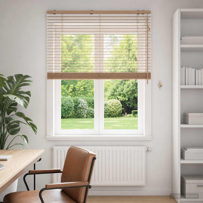 Venetian Blind Oak Look 105 x 160 cm 35 mm Solid Paulownia Wood