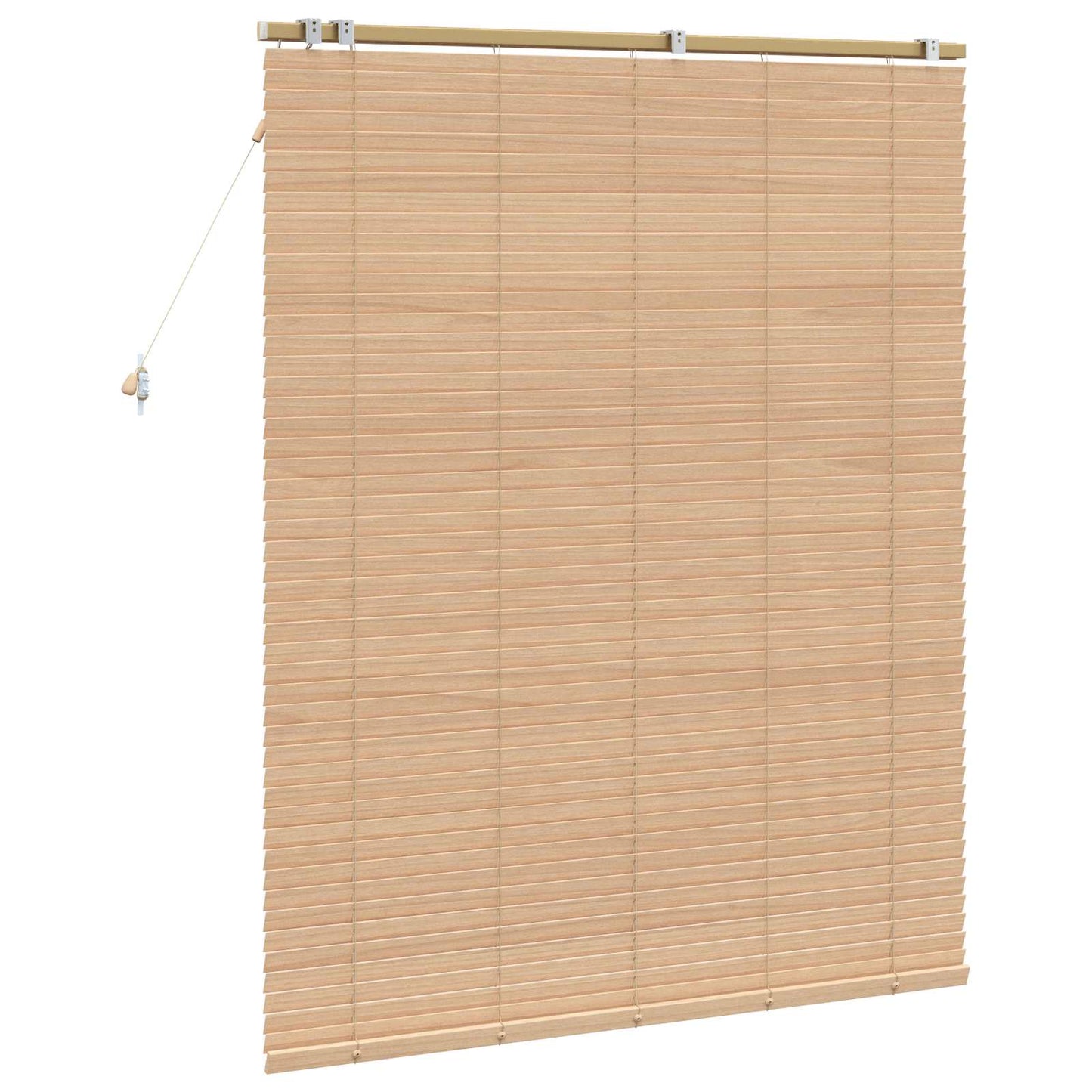Venetian Blind Oak Look 130 x 160 cm 35 mm Solid Paulownia Wood